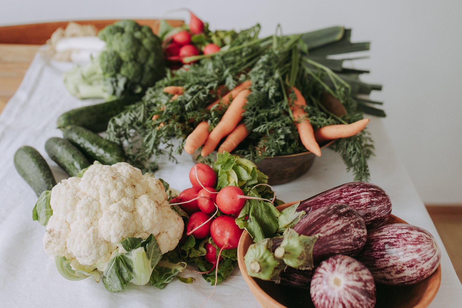 variety of fresh vegetables